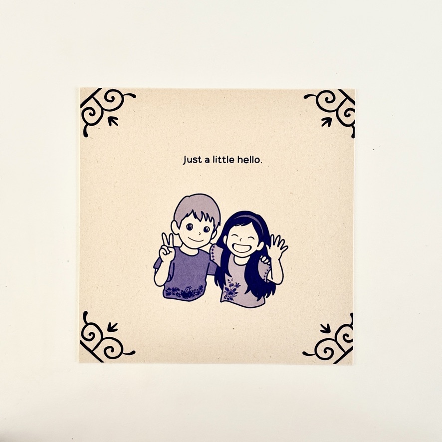Art card - Just a little hello - Image 2