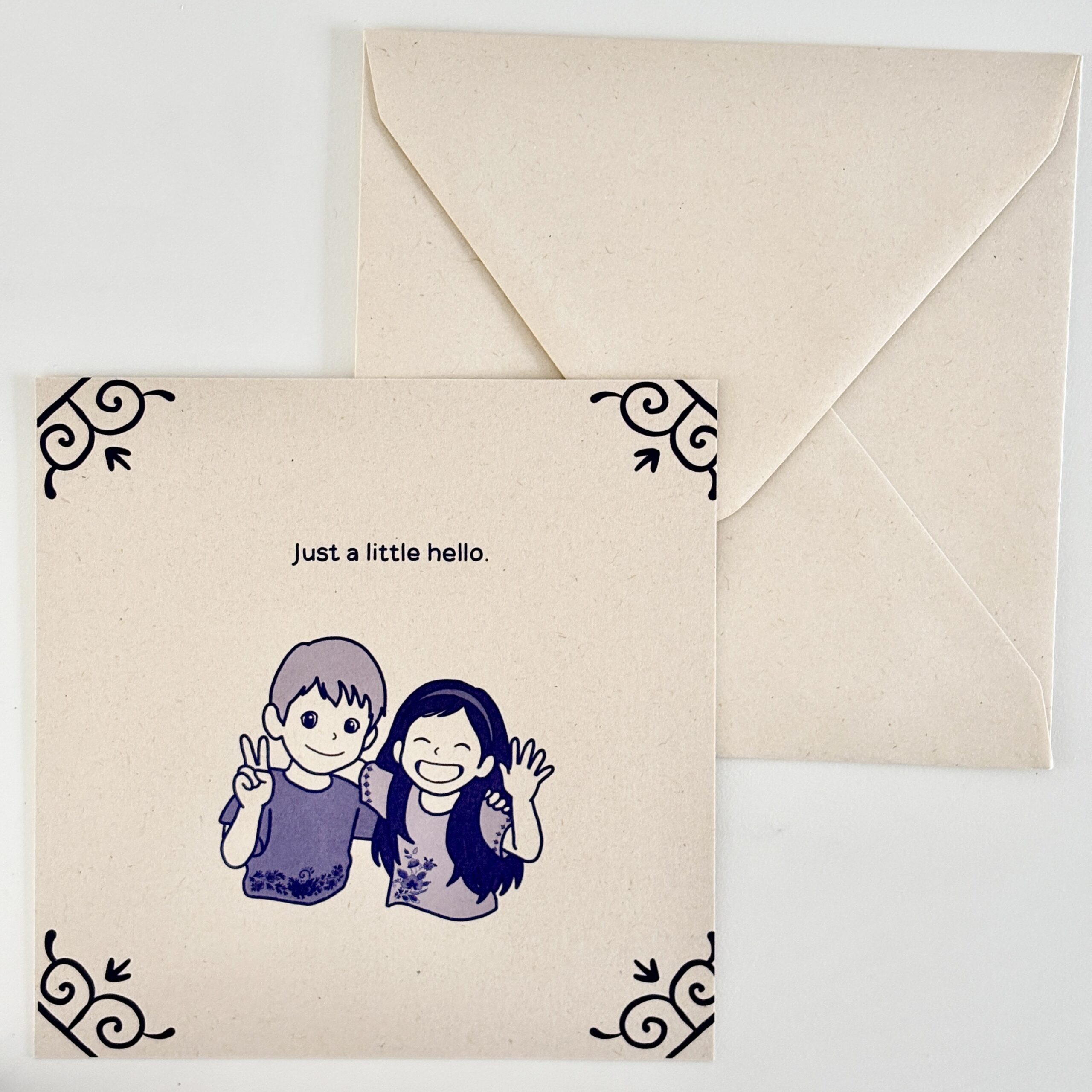 Art card - Just a little hello