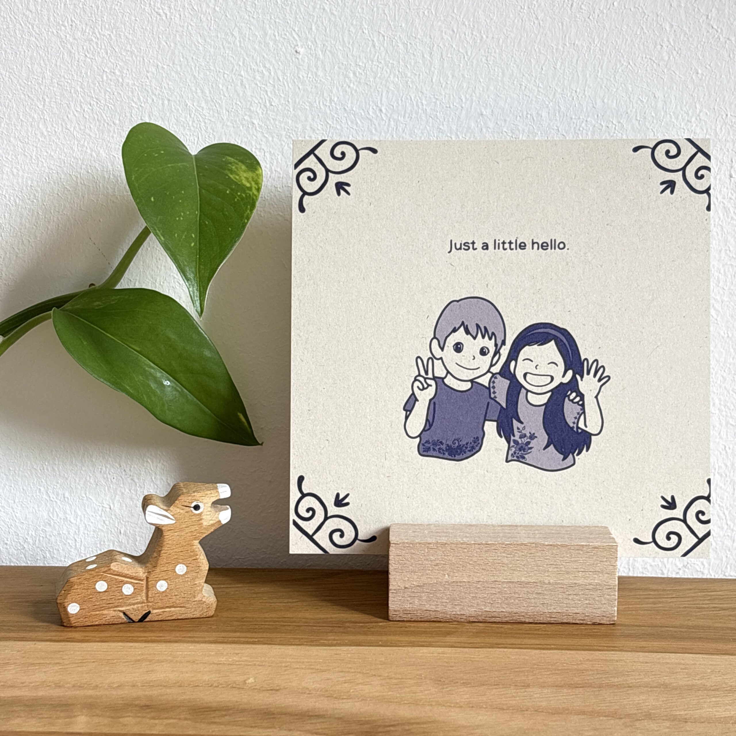 Art card - Just a little hello - Image 3